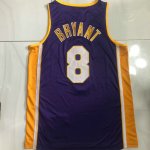 NBA 8 Kobe Bryant 2001-02 Lakers authentique finals Maillot Violet